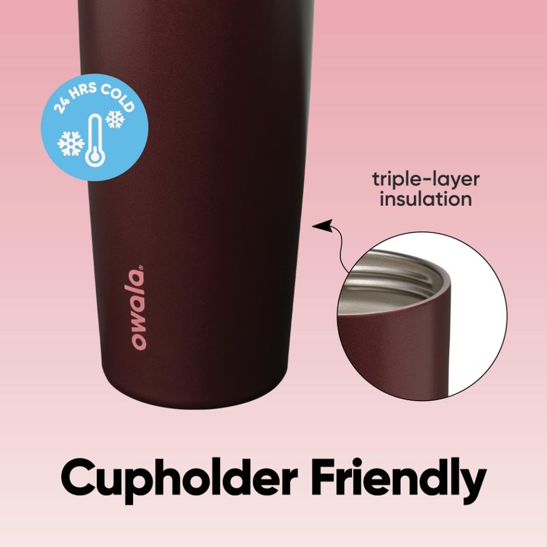 Insulated Water Bottle 30oz Leakproof encalife
