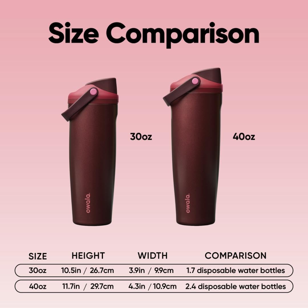 Insulated Water Bottle 30oz Leakproof encalife