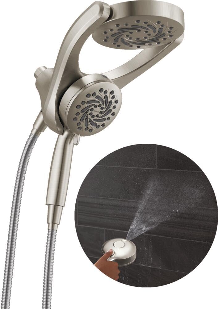 Brushed Nickel Dual I Shower Head