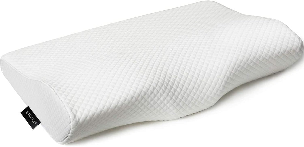 Side sleeper contour memory foam pillow with ergonomic cervical design