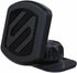 Black magnetic dashboard car phone mount holding a smartphone for navigation
