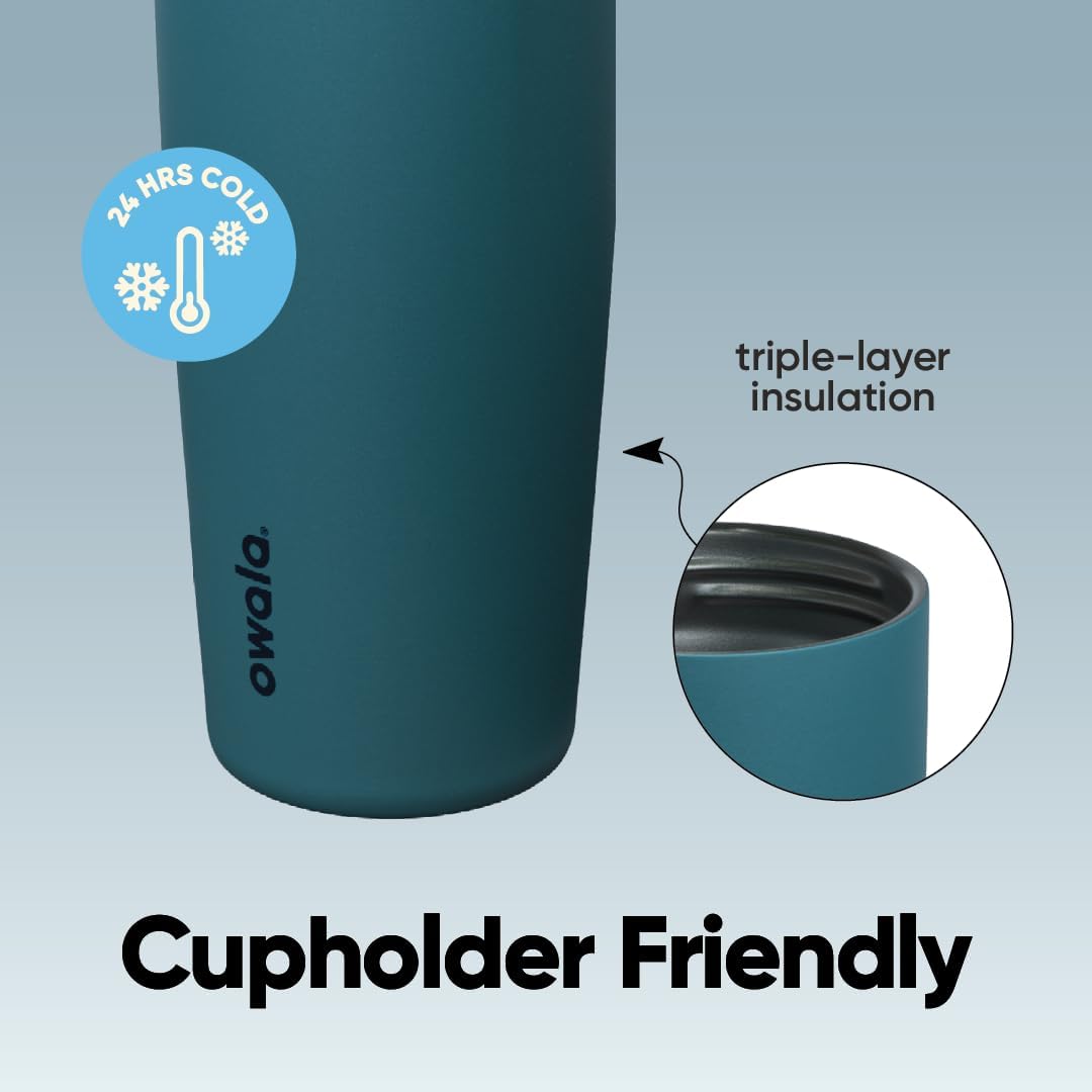 Insulated Water Bottle Leakproof 40oz encalife