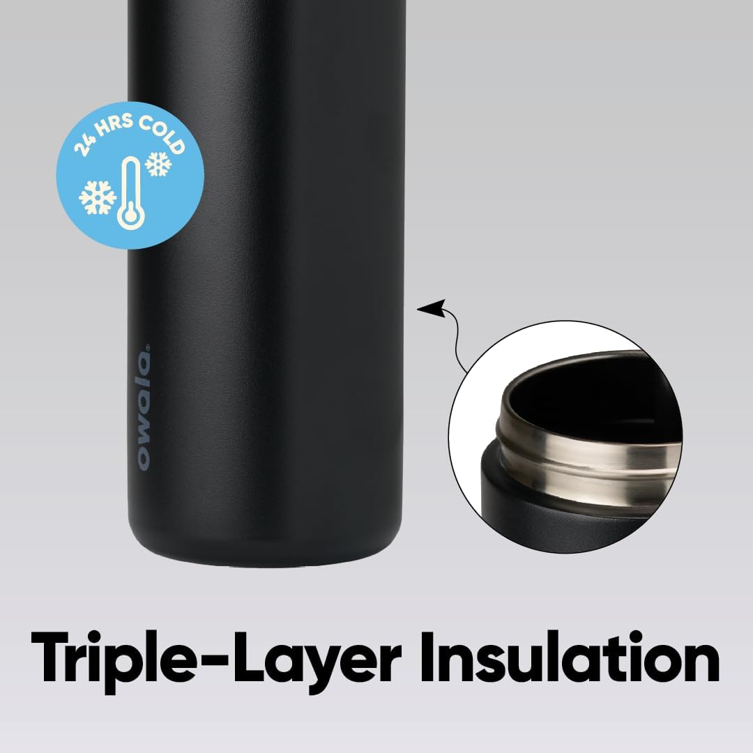 Insulated Water Bottle Leakproof 24oz encalife