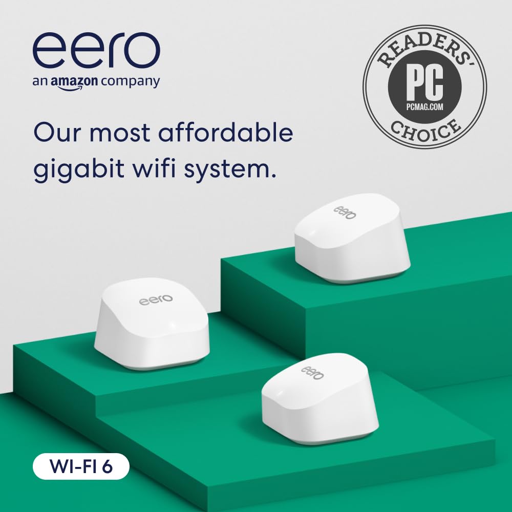 eero 6+ I Gigabit Mesh WiFi System