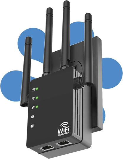 WiFi Extender 1200Mbps I 12880 Sq. Ft Signal Booster