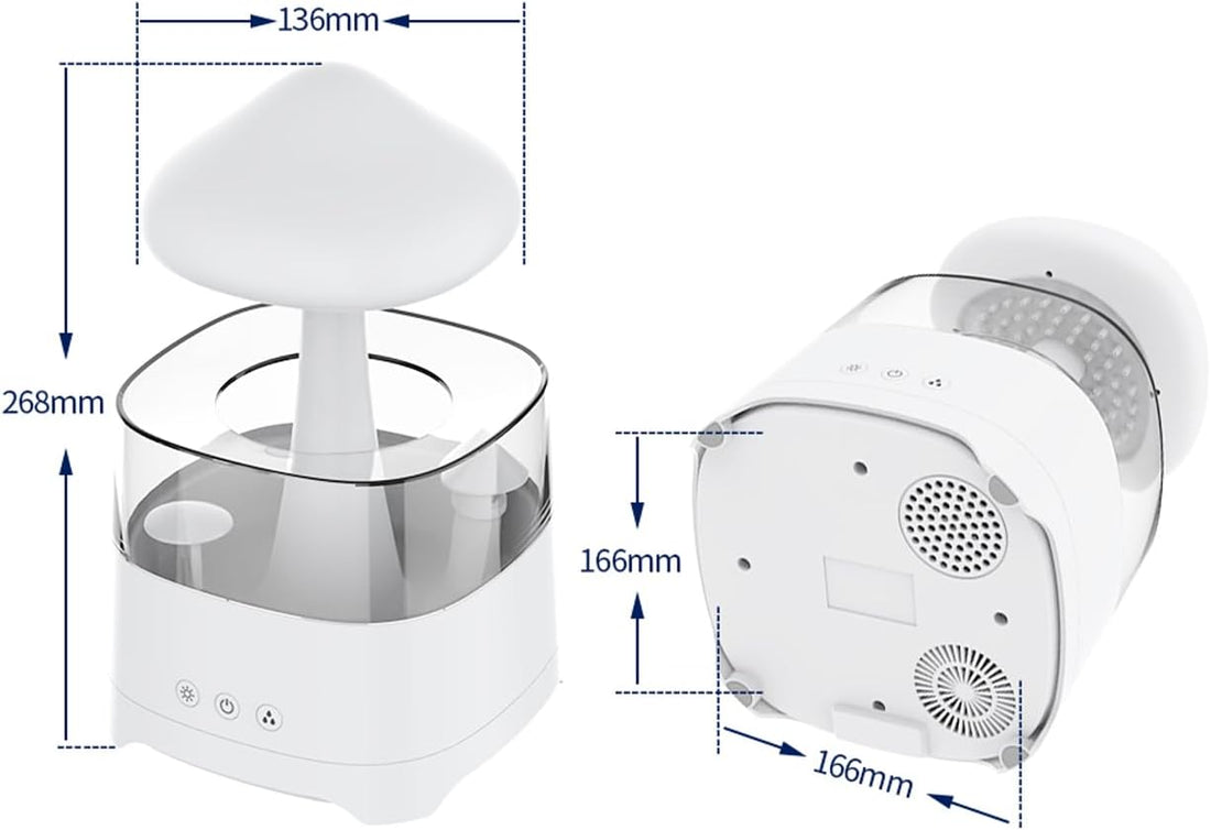 Rain Cloud Humidifier With Mist Light Speaker encalife