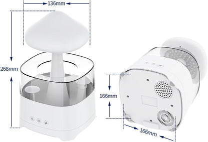 Rain Cloud Humidifier With Mist Light Speaker encalife