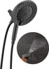 High Pressure Dual I Shower Head Black