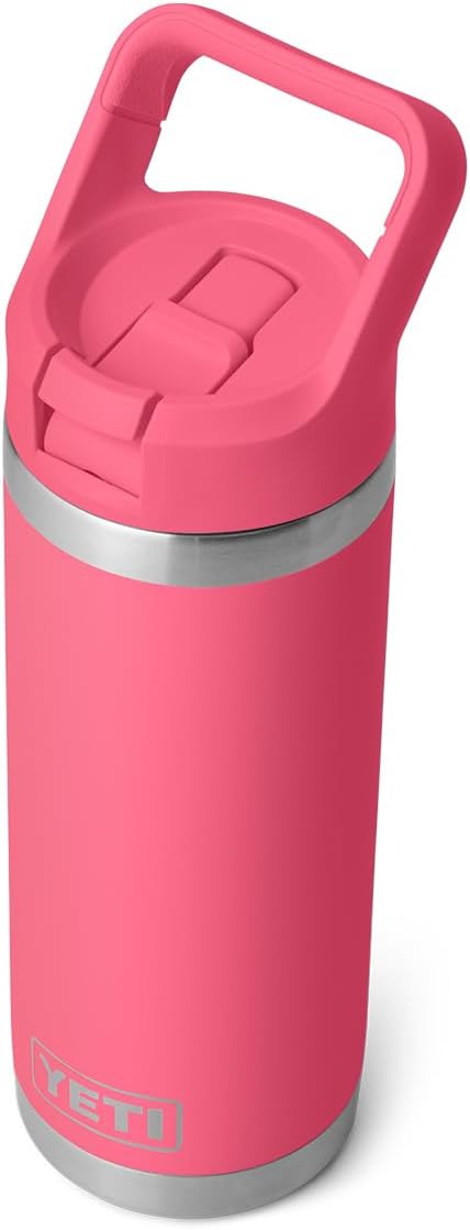 18oz Insulated Water Bottle Straw Cap encalife