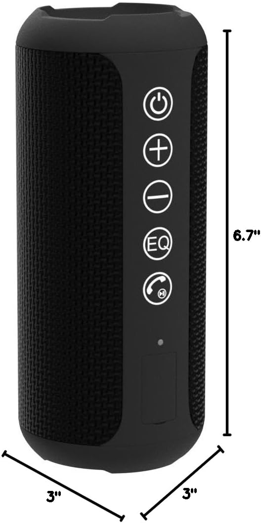 24W Waterproof Bluetooth Speaker With Deep Bass encalife