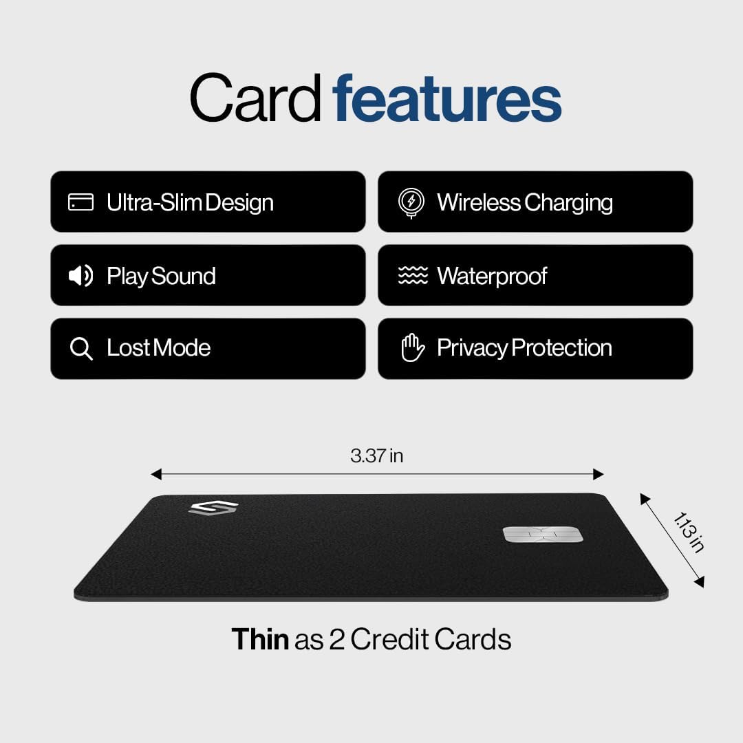 Ultra-Slim Wallet Tracker Card for Apple Users encalife