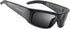 Black open-ear Bluetooth sport glasses with impact-resistant lenses and UV400 protection.