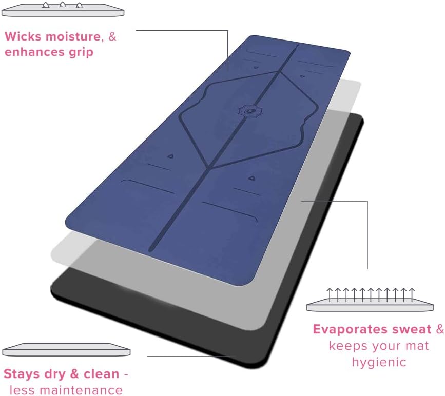 Yoga Mat | Non-Slip Premium Alignment Mat with Free Bag encalife