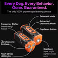 Release Pet Dog Repeller Ultrasonic Dog Training Device Rechargeable Anti Dog Bark Deterrent Device With LED Flashlight