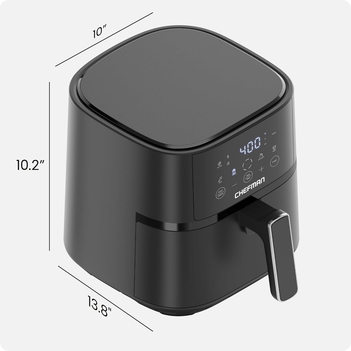 Digital Air Fryer I 4 Qt Hi-Fry Technology encalife