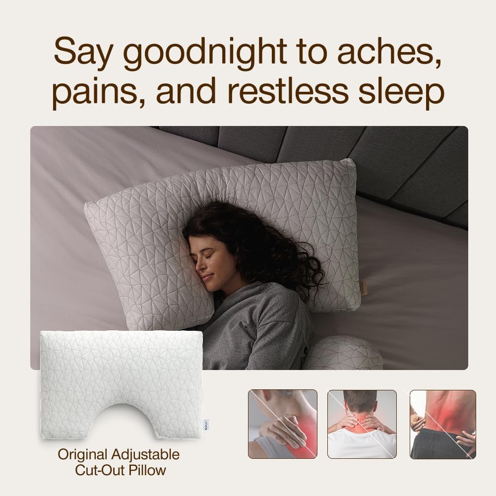 Side Sleeper Shoulder Cut Out Pillow encalife