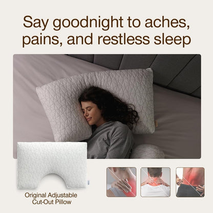 Side Sleeper Shoulder Cut Out Pillow encalife