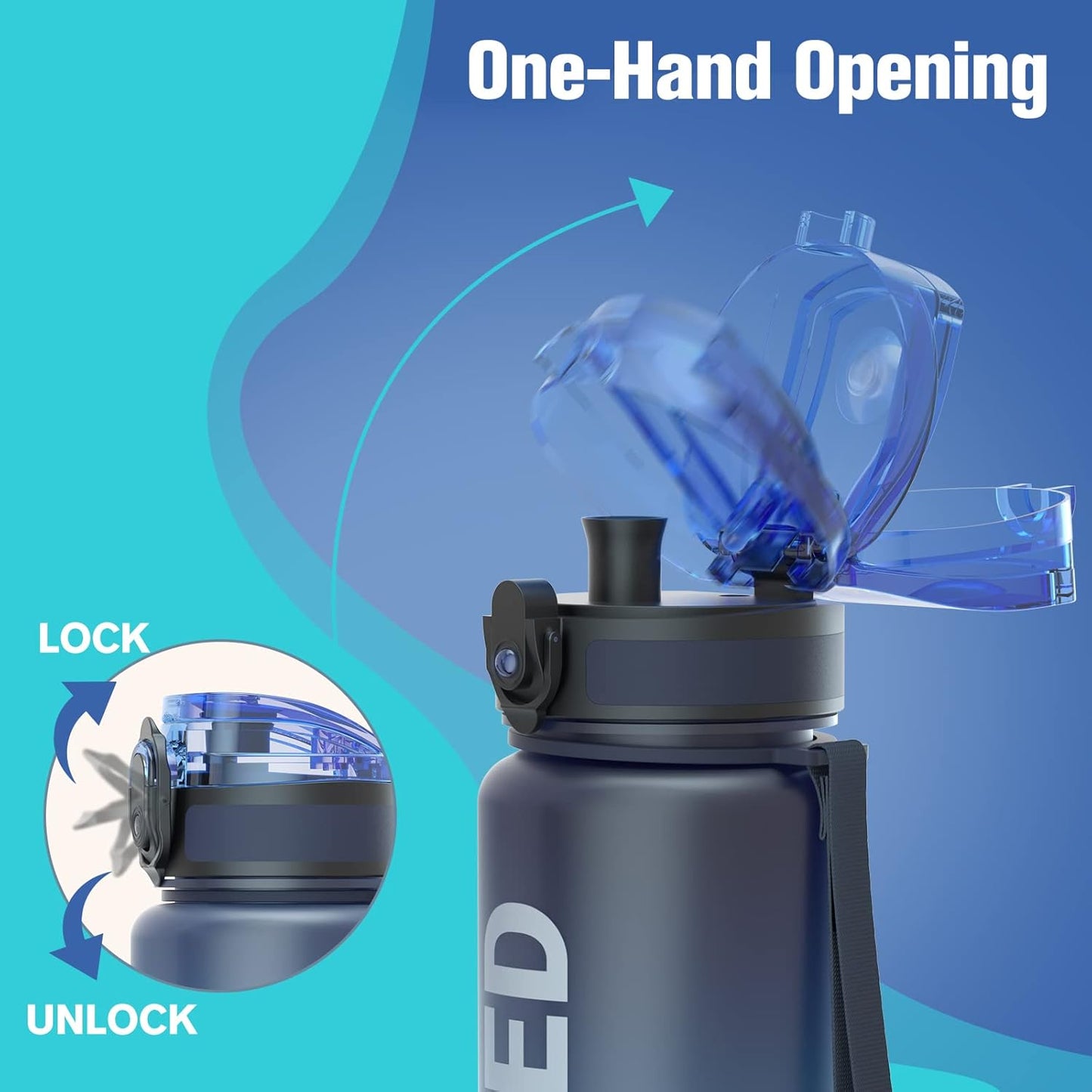 Sahara Sailor 32oz Water Bottle Leakproof encalife
