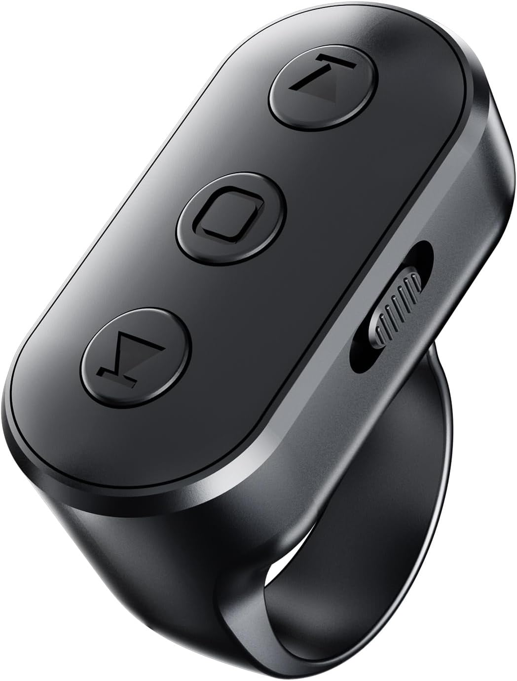 Ring E-Reader Remote controls scrolling videos and ebook pages on a tablet for comfortable hands free browsing.