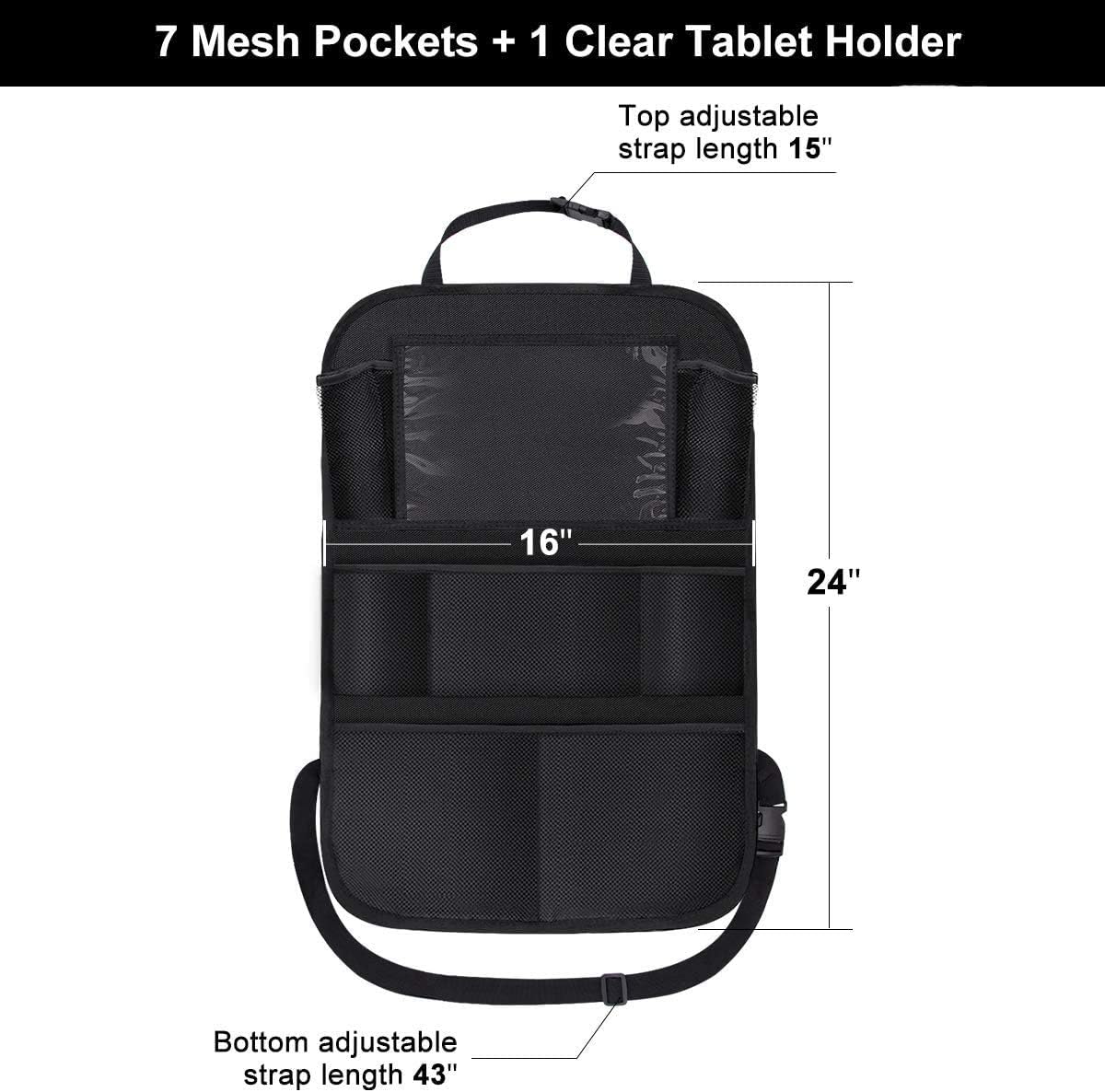Heavy Duty Backseat Car Organizer with Tablet Holder encalife