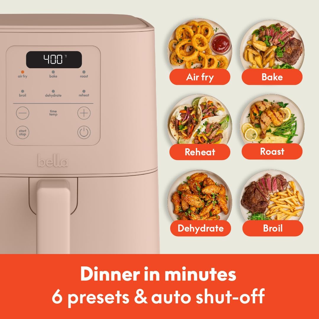 4QT Slim Air Fryer I Compact Ceramic I Blossom encalife
