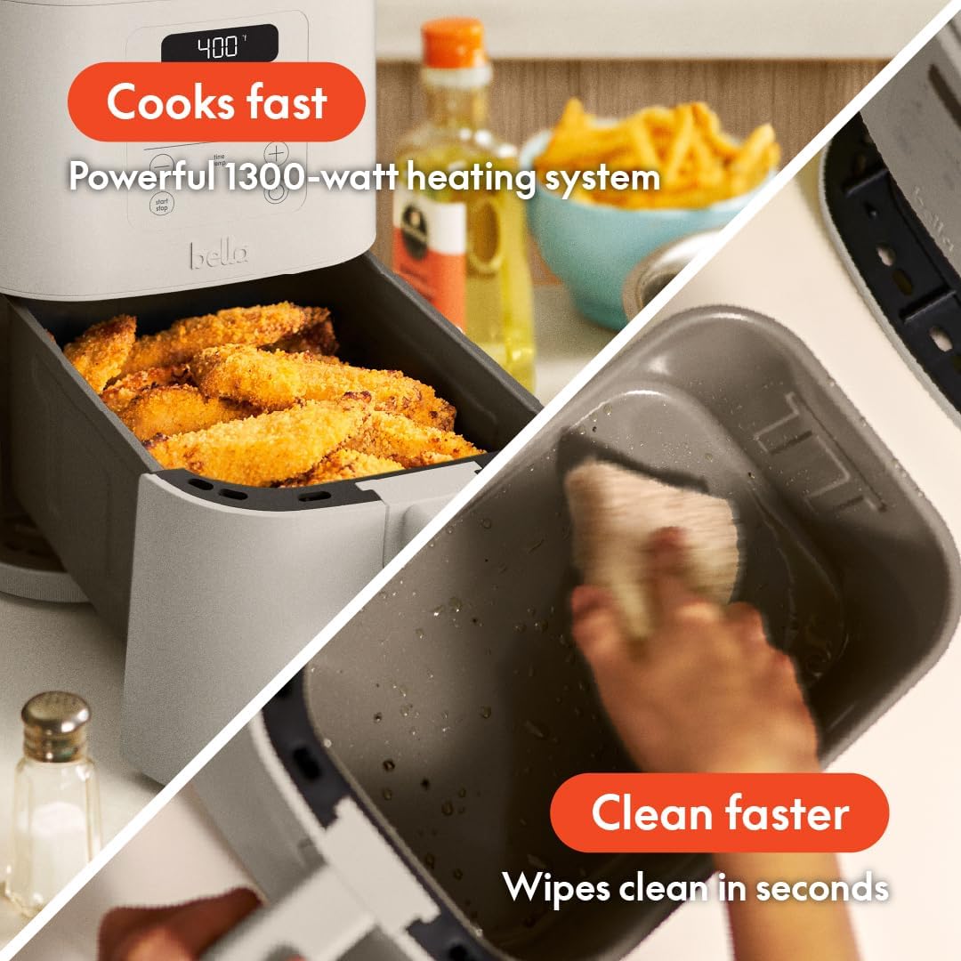 Digital Air Fryer I Ceramic Nonstick Basket I 4 Qt encalife