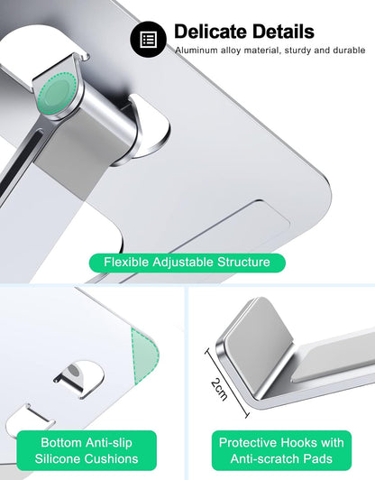 EncaLife Adjustable Laptop Stand Foldable Aluminum Alloy encalife