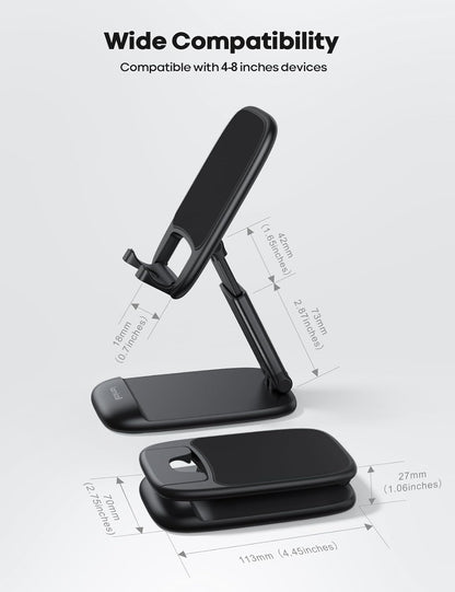 Mobile Stand Adjustable Foldable Desk Phone Holder Mount encalife
