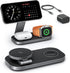 Foldable Qi2 25W Three-Device Fast Charging Station encalife