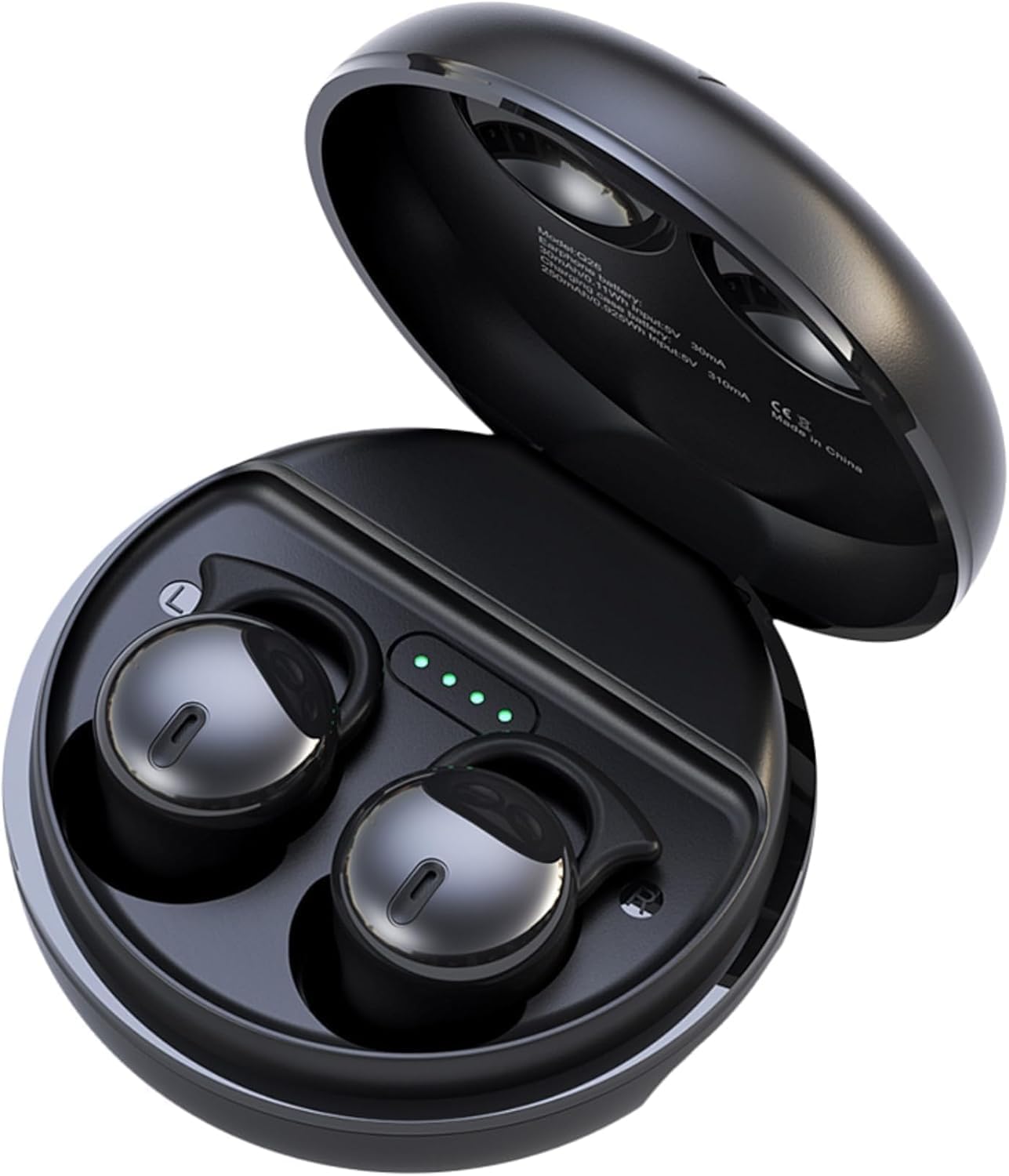 Encalife black invisible Bluetooth sleep earbuds designed for comfortable side sleeping
