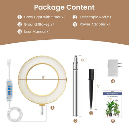 Grow Light For Indoor Plants | Woodgrain Full Spectrum encalife