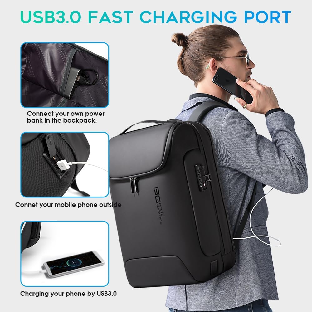 Anti Theft Business Laptop Backpack encalife