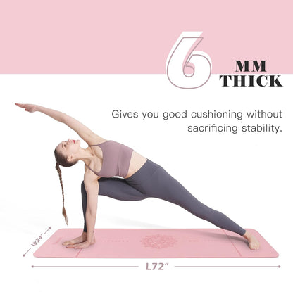 Eco Non Slip Yoga Mat With Carry Bag encalife