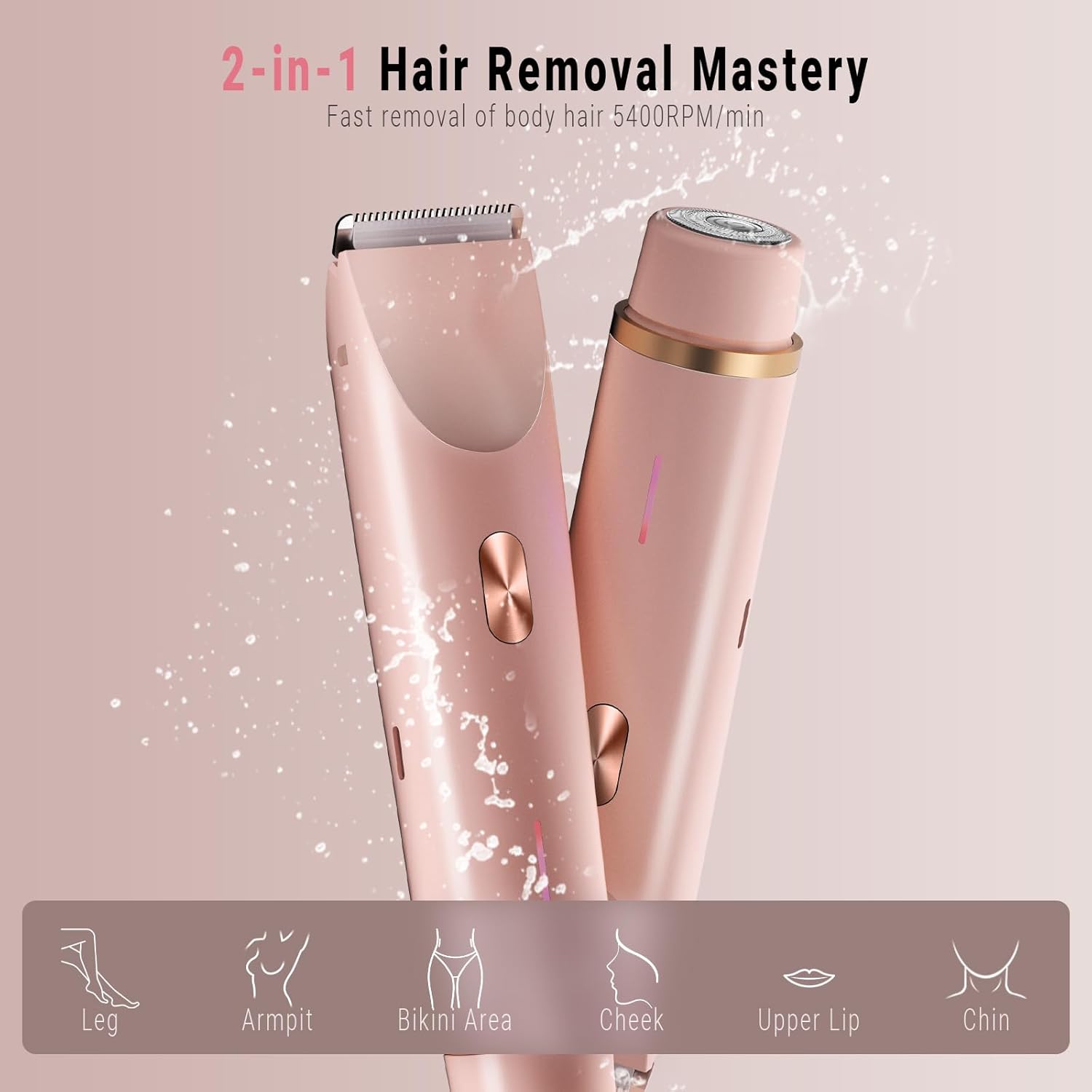 Dual Head Electric Razor Women Bikini Trimmer encalife