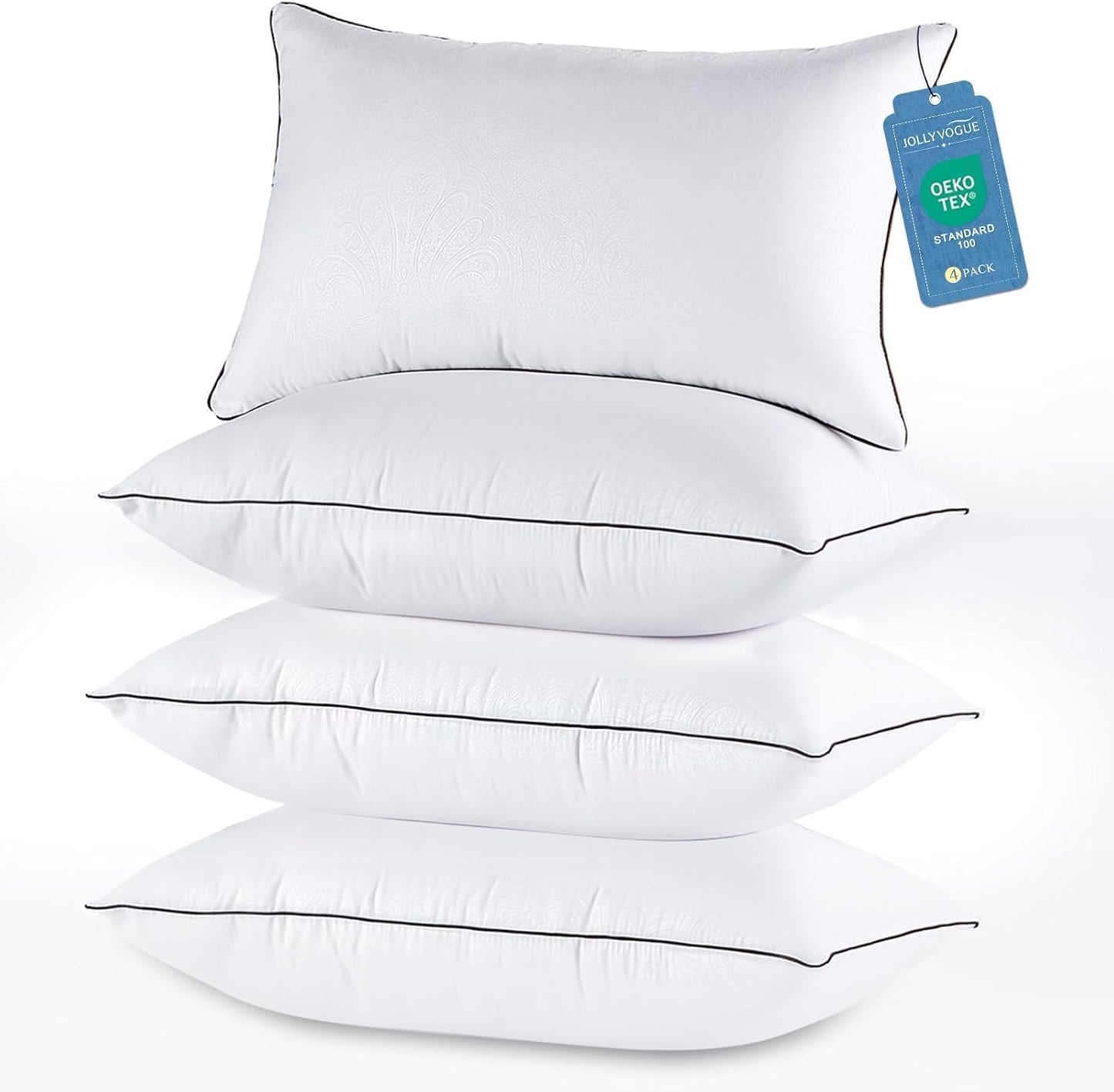 Bed Pillows Set of 4 | Soft Support Hotel Quality Sleeping Pillows