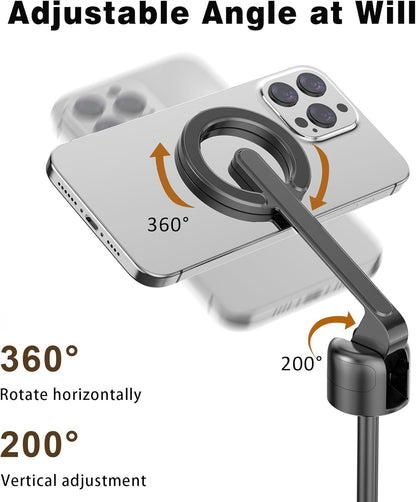 68-Inch Magnetic Selfie Tripod With Rechargeable Remote encalife