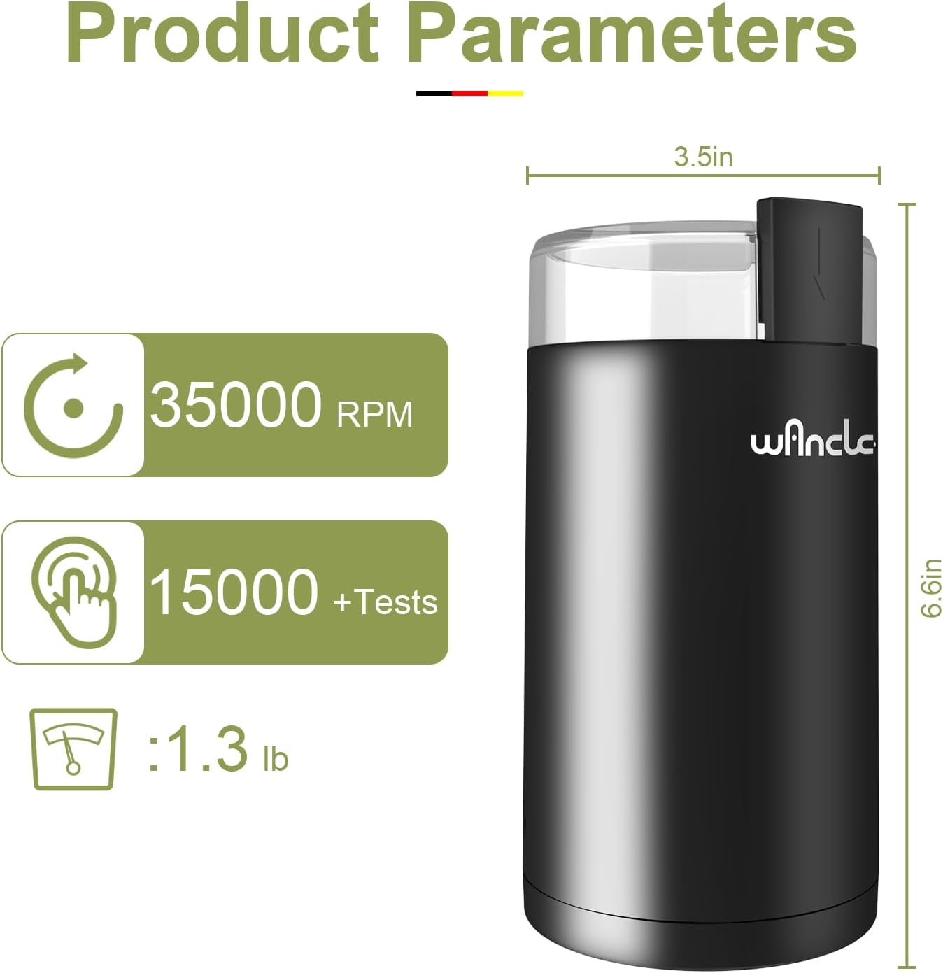 One Touch Coffee Grinder encalife