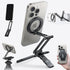 Portable aluminum mobile stand tripod with magnetic phone mount