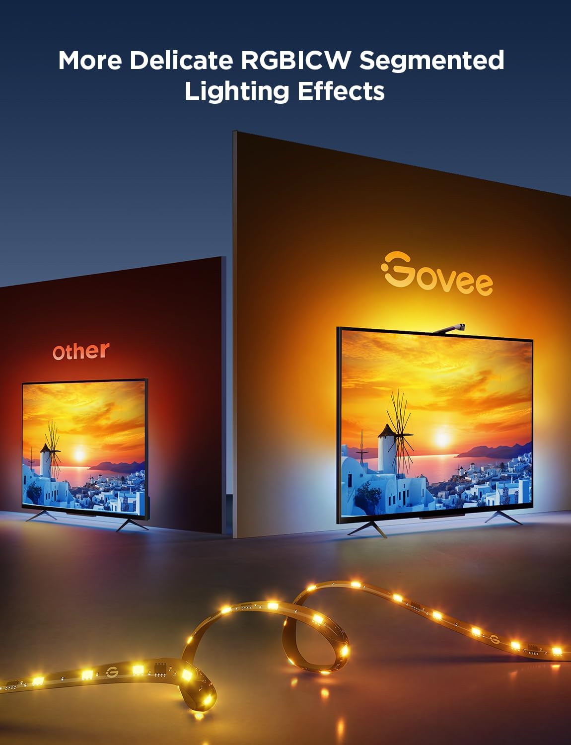 RGB Lighting TV Backlight Strip for Immersive Viewing encalife