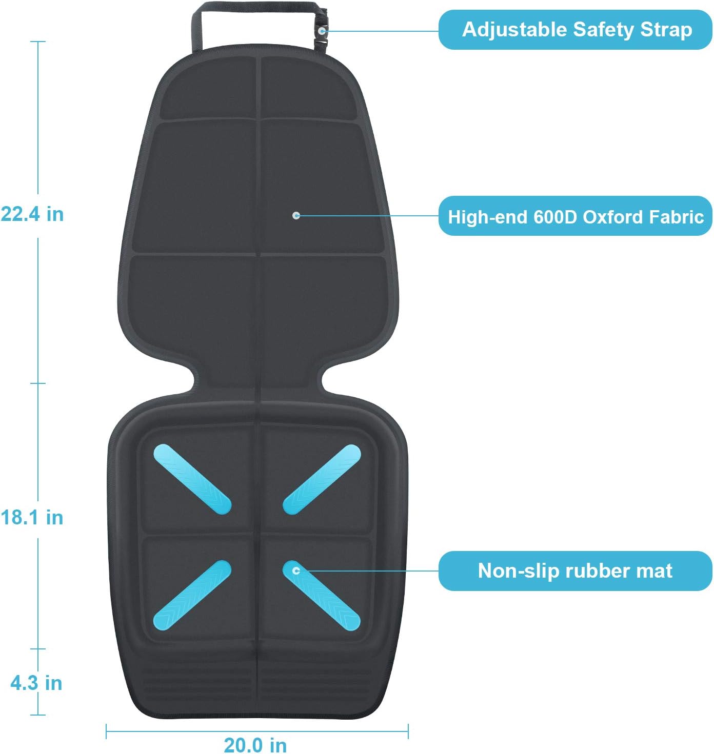 Waterproof Car Seat Protector Under Baby Child Seat encalife