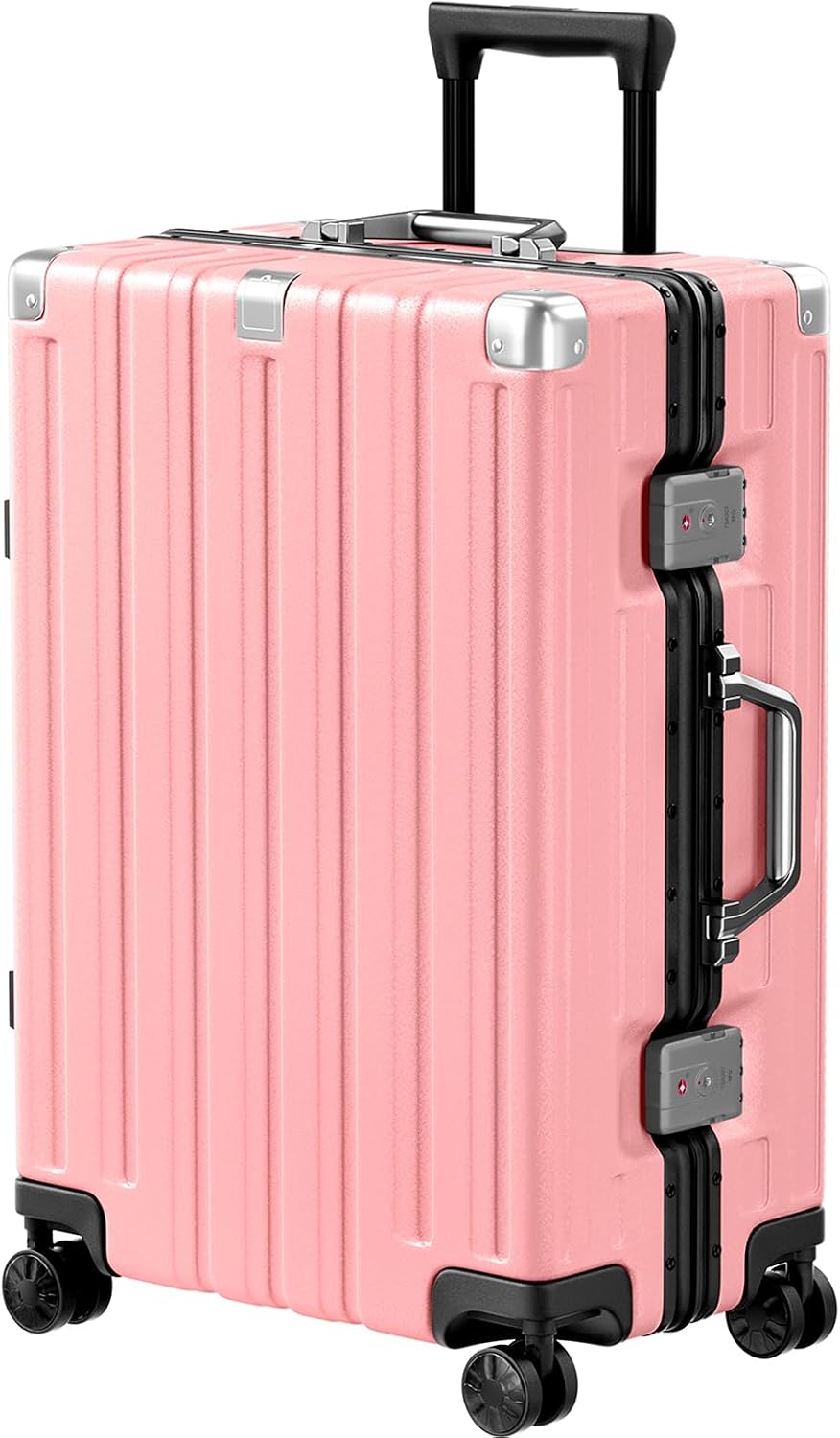 zipperless aluminum frame carry on luggage