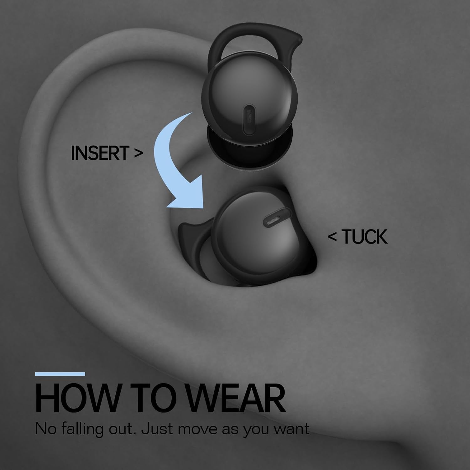Invisible Bluetooth Sleep Earbuds for Side Sleepers encalife