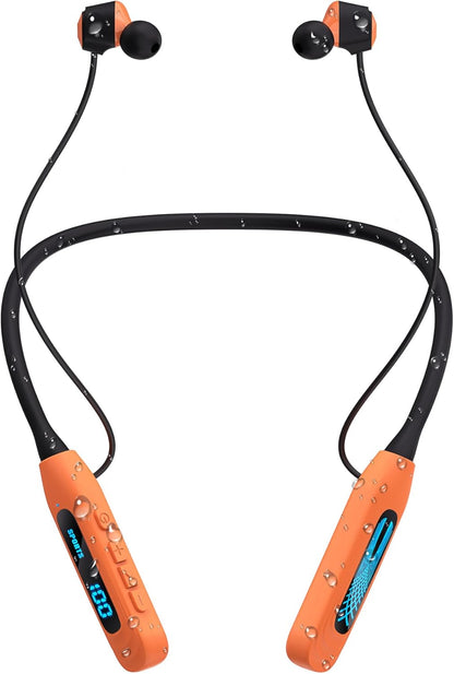 Neckband Bluetooth Headphones with 80-hour battery life