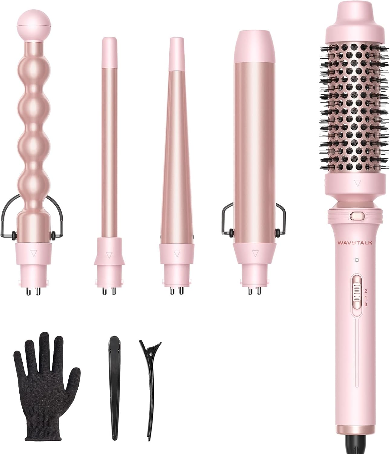 5 in 1 Curling Wand Set | Wavytalk Ceramic Hair Styler encalife