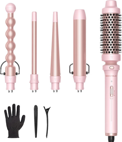 5 in 1 Curling Wand Set | Wavytalk Ceramic Hair Styler encalife