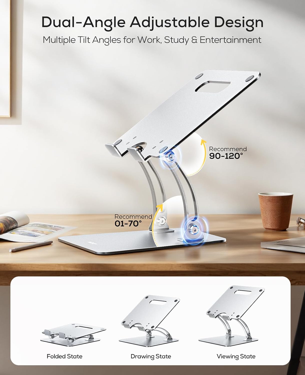 Adjustable Foldable Laptop Stand Pro encalife