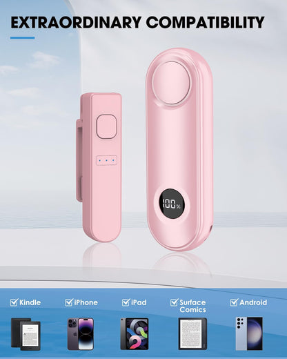 Pink Page Turner Remote for Comfortable Reading Anywhere encalife
