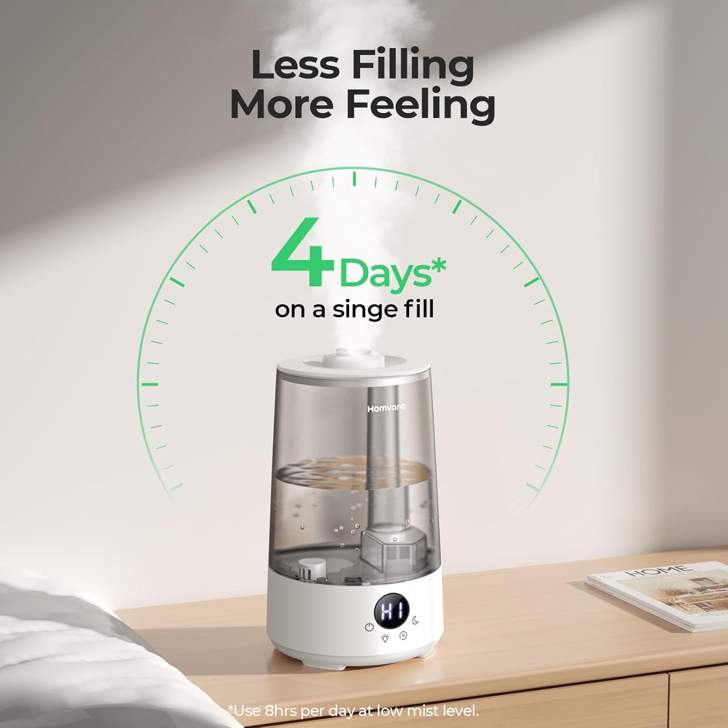 Cool Mist Humidifier | 3.6L | 3-In-1 Design encalife