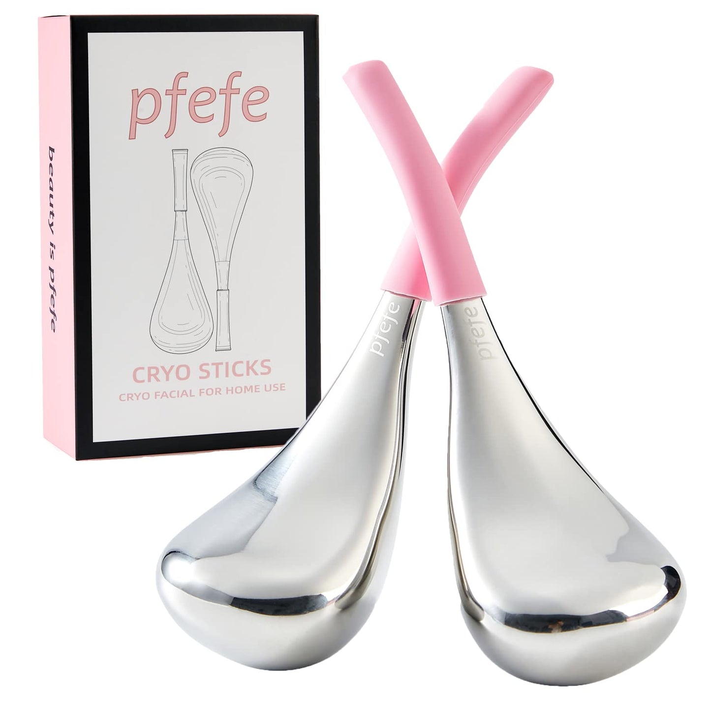Stainless Steel Cryo Sticks for Facial Massage Therapy encalife