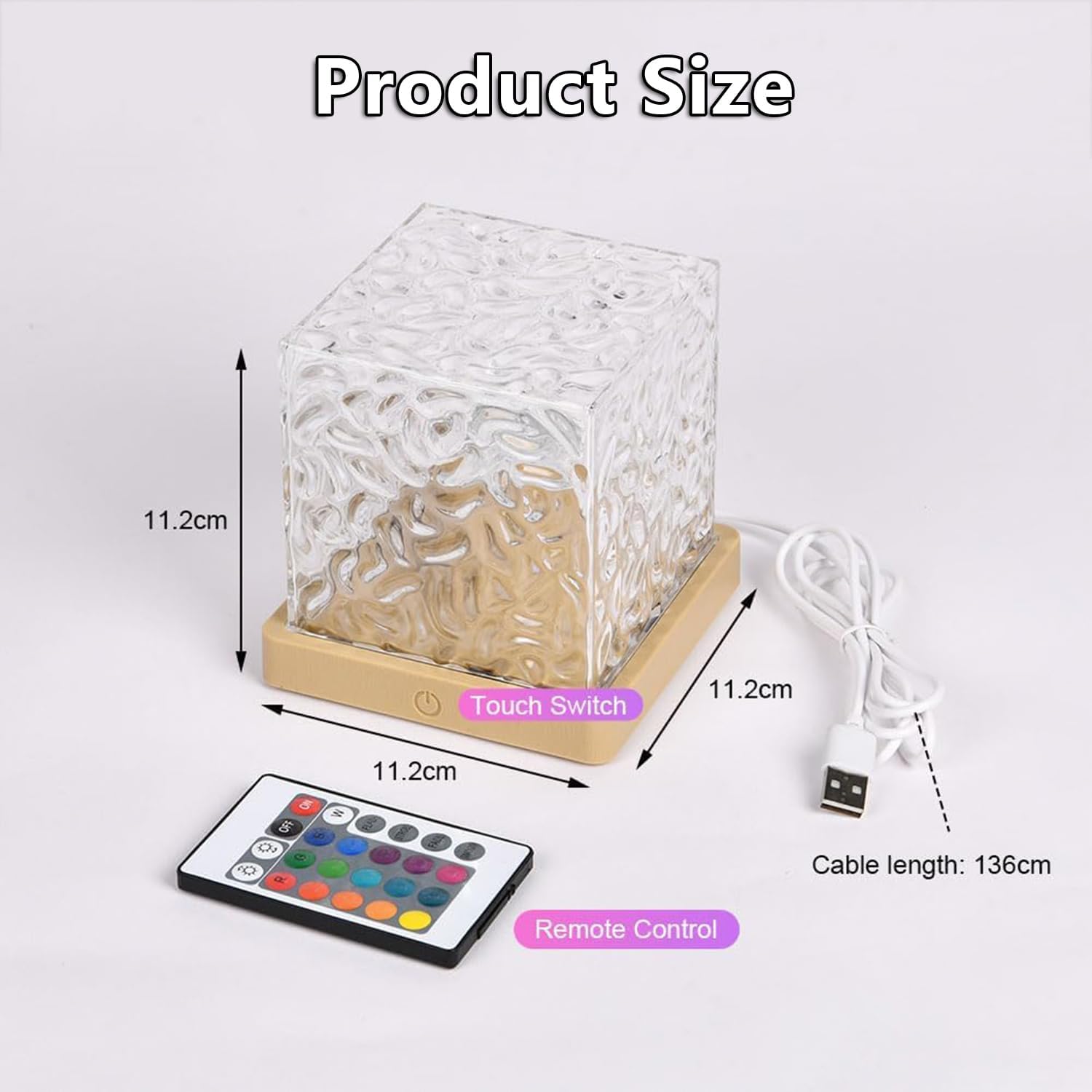 Calming Ocean Wave Projector Lamp With Remote Control encalife